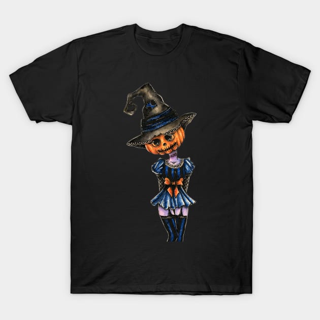 Pumpkin doll T-Shirt by DrawingsInBloom